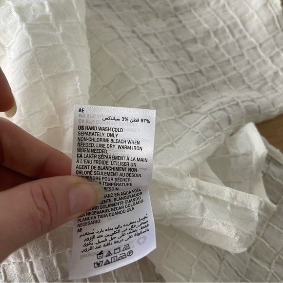 Nwt Alfani White Sleeveless Button Down Blouse Lightweight Linen Like Top - Picture 10 of 10